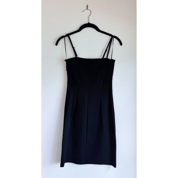NWT L'Agence Delina Spaghetti Strap Mini Sheath Dress in Black Size XXS - Picture 10 of 16